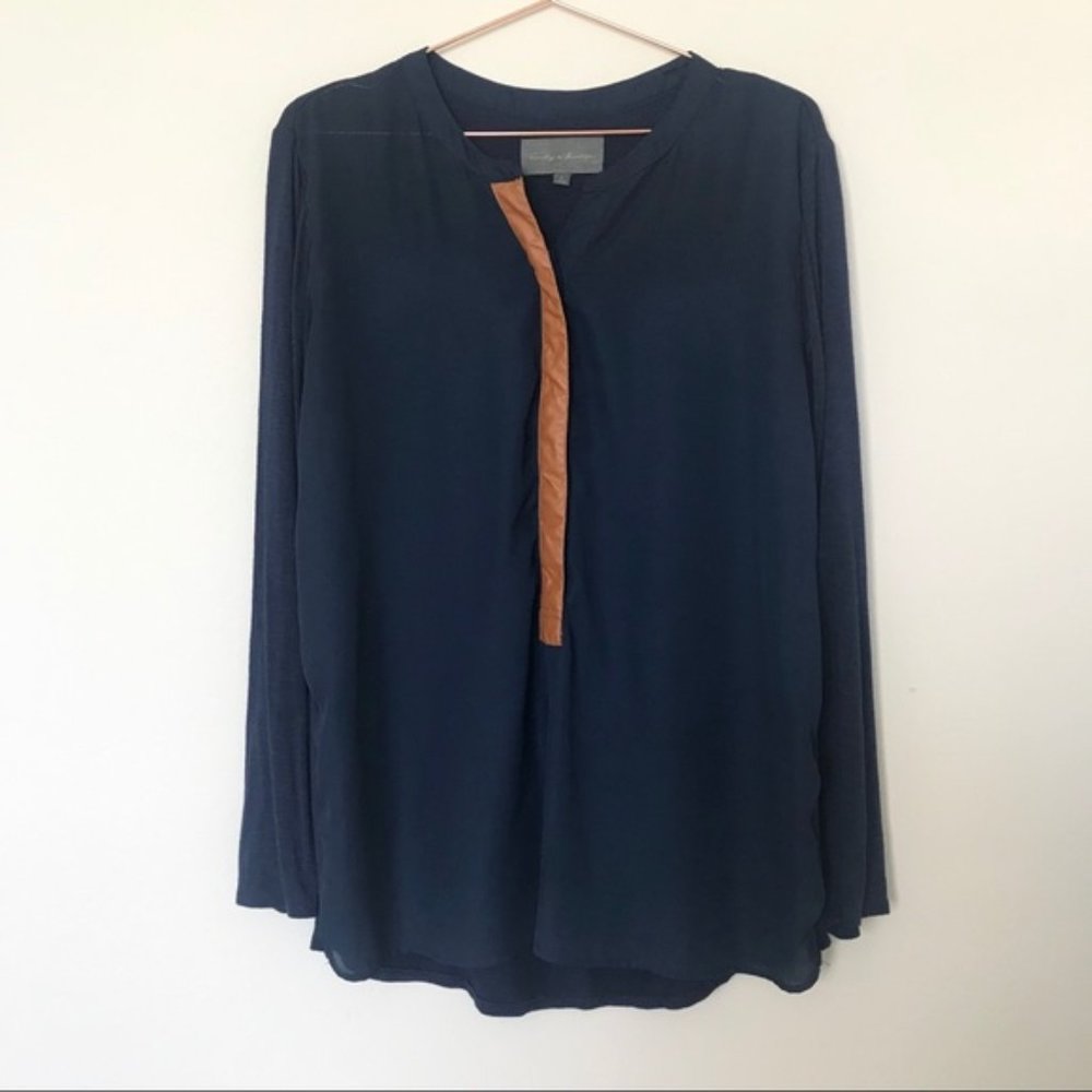 Anthropologie Sunday in Brooklyn Farrah Henley Top